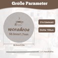 thumbnail image 2 of Youkk 2pcs Barista S Choice Stainless Steel Made Screen Filter For Espressos High Performance Rustproof 58.5mm，1.7mm，150um, 2 of 6