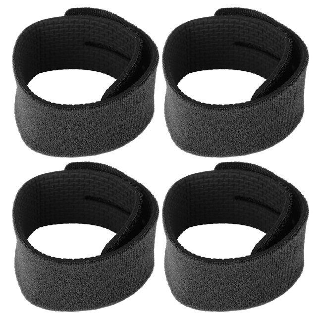 Khall Accessoires de Pêche, Sangle de Canne à Pêche Réutilisable 4pcs Forte Sangle de Canne à Pêche Flexible à Crochet et Boucle, Sangle de Canne à Pêche