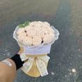thumbnail image 4 of Birdeem Knitted Roses Hand Woven Rose Simulation Yarn Knitted Bouquet Floral Decoration Gift, 4 of 5