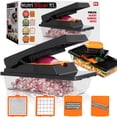 thumbnail image 1 of Nutrislicer XL Madoline Slicer Vegetable Chopper Cheese Grater Kitchen Food Dicer Veggie Potato Cutter 4 Blades Black, 1 of 7
