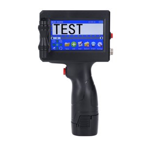 Handheld Inkjet Printer,2 12.7mm Height Adjustable Handheld Inkjet Printer,4.3 Inch Touchscreen  Connection Portable Inkjet Printer with Cartridge