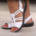 thumbnail image 1 of Sandales Femmes Liquidation! hoksml Sandales d'Été pour Femmes Offres, Femmes Dames Mode Sandales à Talon Compensé Confortables Bout Rond Boucle Sandales Décontractées Chaussures, Sandales pour Femmes, 1 of 4