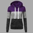 thumbnail image 1 of RKSTN Sweat-Shirt pour Femmes Mode Automne Patchwork Couleur Ample Grande Taille Pull Décontracté Poches Manches Longues, 1 of 4
