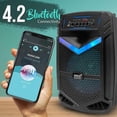 thumbnail image 4 of Pyle Haut-Parleur de Fête Audio Portable Bluetooth de 15 Pouces avec Batterie Rechargeable, 4 of 7