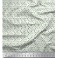 thumbnail image 1 of Soimoi Green Rayon Fabric Garlic Vegetable Printed Fabric 1 Yard 42 Inch Wide, 1 of 2