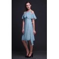thumbnail image 4 of Bimba Robe Tunique à Épaules Dénudées pour Femmes à Imprimé Papillon, Col Rond, Coupe Droite, pour Fête - Petit, 4 of 6