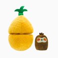 thumbnail image 3 of Hugsmart Pineapple Plush Multi-Part Dog Toy, 3 of 6