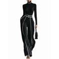 thumbnail image 1 of Female Two Piece Tracksuit Long Sleeve Pants Black M, 1 of 9