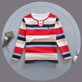 thumbnail image 2 of MIASHUI Hauts à Manches Longues Chemise pour Enfants T-Shirt à Manches Longues avec Col Design Deux Pièces pour Garçons et Filles, Rouge, 8-9 Ans, 2 of 3