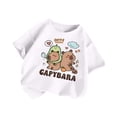 thumbnail image 1 of LYHaoo T-Shirt à Manches Courtes Ample et Décontracté pour Filles, Col Rond, Imprimé à Motif d'Animaux de Dessin Animé, T-Shirts à Col Rond Tailles 6-8 Ans, 1 of 3