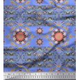 thumbnail image 1 of Soimoi Rayon Crepe Fabric Floral Mandala Print Fabric by The Yard 46 Inch Wide, 1 of 3
