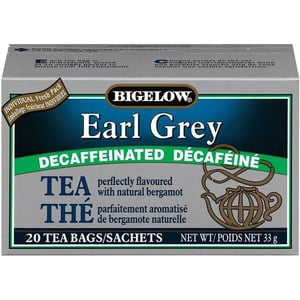 Bigelow Decafinated Earl Thé gris 20UN/Unit, 6 Unités/cas