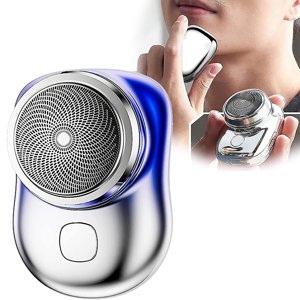 Jinsinto Mini-shave Portable Electric Shaver, Mini-shave Portable Electric Shaver, Mini Shaver Portable Electric Razor Blue