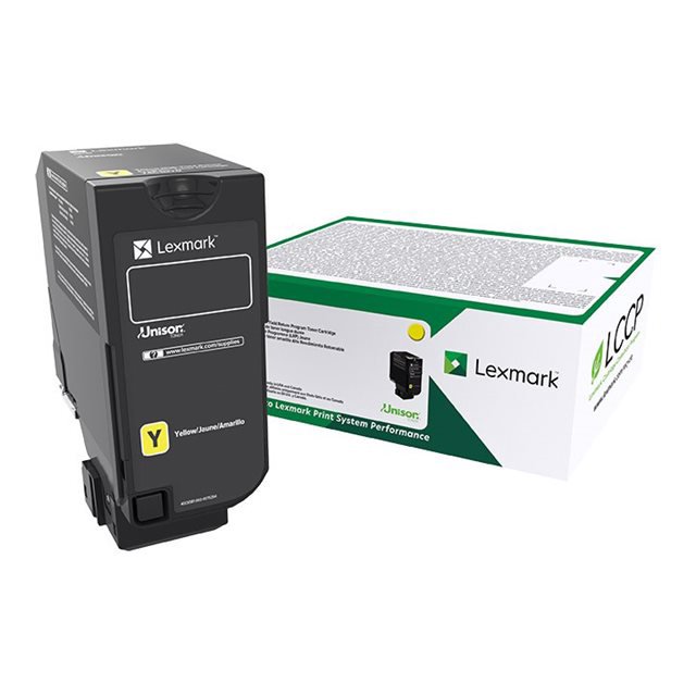 Lexmark - Yellow - original - toner cartridge LCCP, LRP - for Lexmark CS730de, CS735de, CX730de, CX735adse