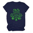 thumbnail image 2 of Meichang St Patricks Day T-Shirt Femme Vert Trèfle à Quatre Feuilles T-Shirts Graphiques Hauts Verts Décontracté Manches Courtes Col Rond T-Shirts St Patricks Day Liquidation, 2 of 3