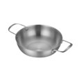 thumbnail image 1 of DOLITY Stainless Steel Paella Pan Cookware Korean Ramen Pot for Picnic Kitchen Soup 20cm, 1 of 9