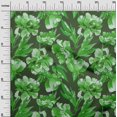 thumbnail image 3 of oneOone Polyester Lycra Green Fabric Florals Fabric For Sewing Printed Craft Fabric By The Yard 56 Inch Wide, 3 of 4