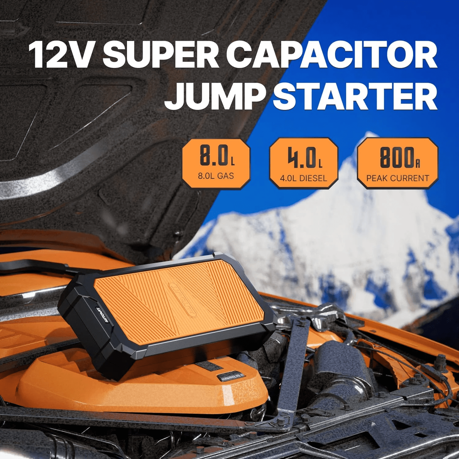 Autowit SuperCap 2 Battery-Less Portable Car Jump Starter with
