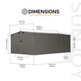 thumbnail image 3 of Sunjoy 13 ft. x 20 ft. Outdoor Storage Shed, Carport, Light Grey, 3 of 11