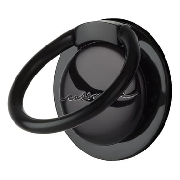 case-mate - phone - rings - holder - phone grip stand - universal - solid black