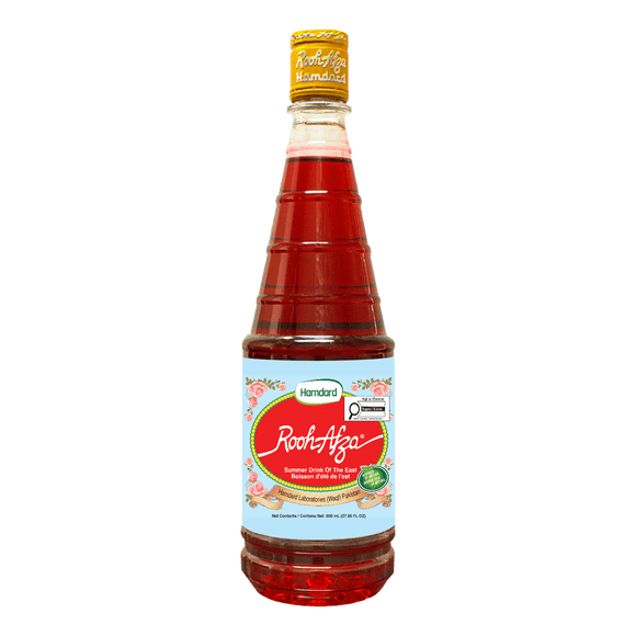 Hamdard Rooh Afza Sharbat Syrup, Rose, 25 fl.oz