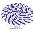 thumbnail image 2 of Unique Bargains 1/2Inch x 20Feet Natural Twisted Cotton Rope 3 Strand Tug of War Rope with Sealing Tape Blue White, 2 of 6
