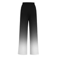 thumbnail image 4 of Pants for Women, Womens Fashionable Striped Printed Drawstring Wide Leg Pants, 4 of 5