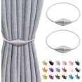 thumbnail image 1 of ZYNERY 2 Pcs Magnetic Curtain TieBacks, Curtain Rope Holdbacks Buckles,Window Tie  for Home Office Hotel Window Decorative(Grey), 1 of 7