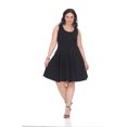 thumbnail image 2 of White Mark Women's Crystal Skater Dress, 2 of 5