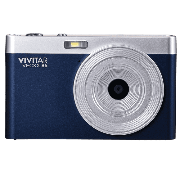 Appareil photo numérique Vivitar PopSnap 44 MP avec écran de prévisualisation de 2,4 po, zoom intégré, capture photo et vidéo, bleu