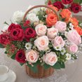 thumbnail image 3 of YAOMOBB Realistic Artificial Flowers Realistic Artificial Flower Long lasting Fake Rose Photo Prop Table Centerpiece Wedding Party No Wither No Watering, 3 of 7