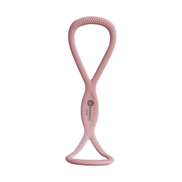 Baohd Bande d'Exercice 8 Formes Bande de Résistance Entraîneur pour Musculation Exercice Bleu Rose 46x11.5cm