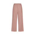 thumbnail image 5 of Women Comfortable High Waisted Wide Leg Pants Drawstring Elastic Trousers Comfy Straight Leg Long Pants With Pockets, 5 of 5