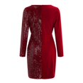 thumbnail image 4 of Ketyyh-chn99 Robes de Soirée pour Femmes Robes de Soirée Formelles pour Mariage Robe de Soirée Élégante à Manches Évasées pour Femmes Grande Taille Rouge,TG, 4 of 4