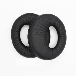 1Pair Cuir noir de remplacement avec coussins d'oreilles en mousse Oreiller Pads casque Coussin Accessoires pour Sony MDR-RF985R RF985R Pièces accessoires