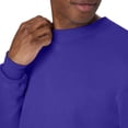 thumbnail image 4 of Hanes Mens EcoSmart Fleece Crewneck Sweatshirt, M, Purple, 4 of 7