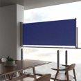 thumbnail image 1 of vidaXL Patio Retractable Side Awning 100x300 cm Blue, 1 of 5