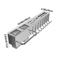 thumbnail image 3 of EGNMCR Hook Rack For Kitchen Utensils Kitchen Shelf Hanging With Towel Rack Multi-Use Kitchen Organizer With Utensil Rack Stainless Steel Wall Mounted Spice Rack Kitchen Shelf, 3 of 6