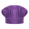 thumbnail image 1 of TOPTIE Chef Hat for Kid & Adult, Cotton Elastic Adjustable Kitchen Cooking Baking Hat-Purple-S, 1 of 7