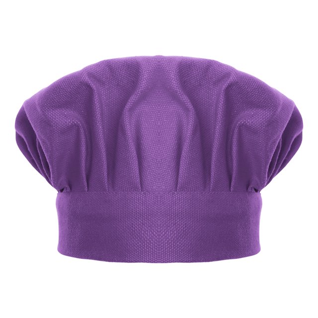 TOPTIE Chef Hat for Kid & Adult, Cotton Elastic Adjustable Kitchen Cooking Baking Hat-Purple-S