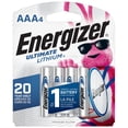 thumbnail image 1 of Energizer Ultimate Lithium AAA Batteries (4 Pack), Triple A Batteries, 1 of 9
