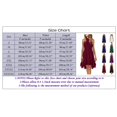 thumbnail image 3 of XDZJLR Womens Dresses formal Solid Halter Neck Button Chiffon Splice A Line Skirt, 3 of 5
