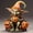 B, variant on Dadiaei Animated Hanging Jack-O'-Lantern with Glowing Head and Creepy Sound Halloween Outdoor Decoration Haunted House Prop Decor