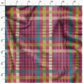 thumbnail image 3 of Soimoi Pink Silk Fabric Check Check Printed Craft Fabric by the Yard 42 Inch Wide, 3 of 5