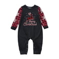 thumbnail image 1 of LSLJS Christmas Pajamas Pyjamas de Noël Assortis pour la Famille, Ensemble Assorti pour la Famille Pyjamas de Noël pour la Famille Ensemble Haut à Carreaux Rouges et Pantalon Long Ensembles de Vêtements de Nuit pour les Fêtes Ensemble de Vêtements de Nuit de Noël, 1 of 3