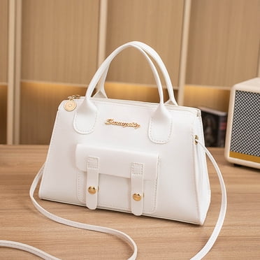 Vente de Liquidation du Vendredi Noir Offre cuyhtdup Sac à Bandoulière pour Femme Mode Nouveau Motif Sac à Main Uni Sac à Bandoulière Double Usage Grande Capacité Sac à Fermeture Éclair
