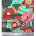 thumbnail image 1 of Soimoi Poly Georgette Fabric Flower Artistic Decor Fabric Printed Yard 42 Inch Wide, 1 of 3