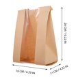 thumbnail image 4 of MasteelfCA 50pcs Kraft Paper Bags Bake Bread Bags Toast Storage Pouches Bread Wrapping Bags, 4 of 7