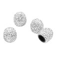 thumbnail image 2 of Stem Air Cover, Shiny Bling Valve Stem  4 Pcs  For Car For Motorcycle Silver,Black,Pink,Red, 2 of 8