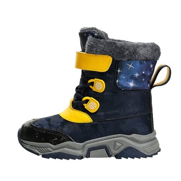 NOKIO Big Kids Winter Snow Boots Water-proof Insulated, Warm Li𝗇ing Mid Calf Shoes with Comfortable Flat Sole, for Boys and Girls